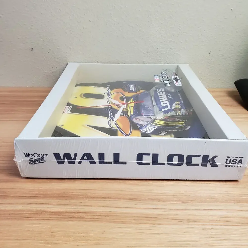 Nascar Wall Clock #48 Jimmy Johnson Lowe's Race Car 2000s Battery Operated NWT‎
